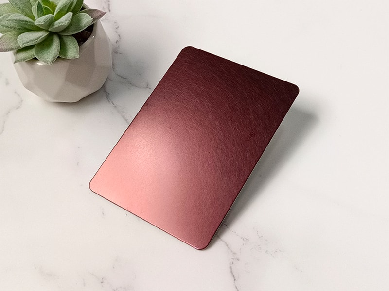 Wine Red Vibration Finish Stainless Steel Sheet