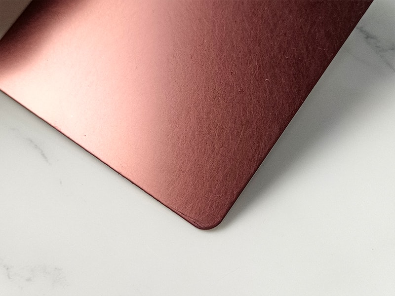 Wine Red Vibration Finish Stainless Steel Sheet