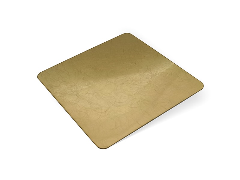 Spiral Vibration Gold Finish Stainless Steel Sheet