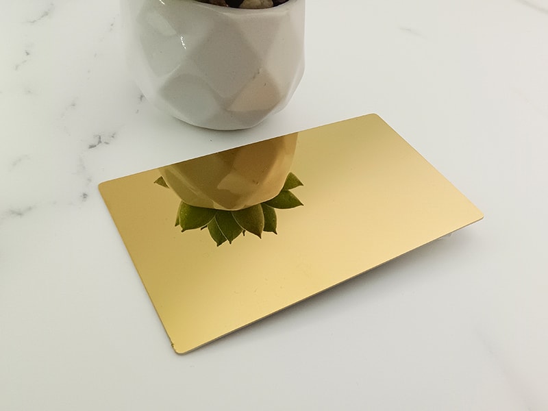 Золотой лист из нержавеющей стали с зеркальной отделкой