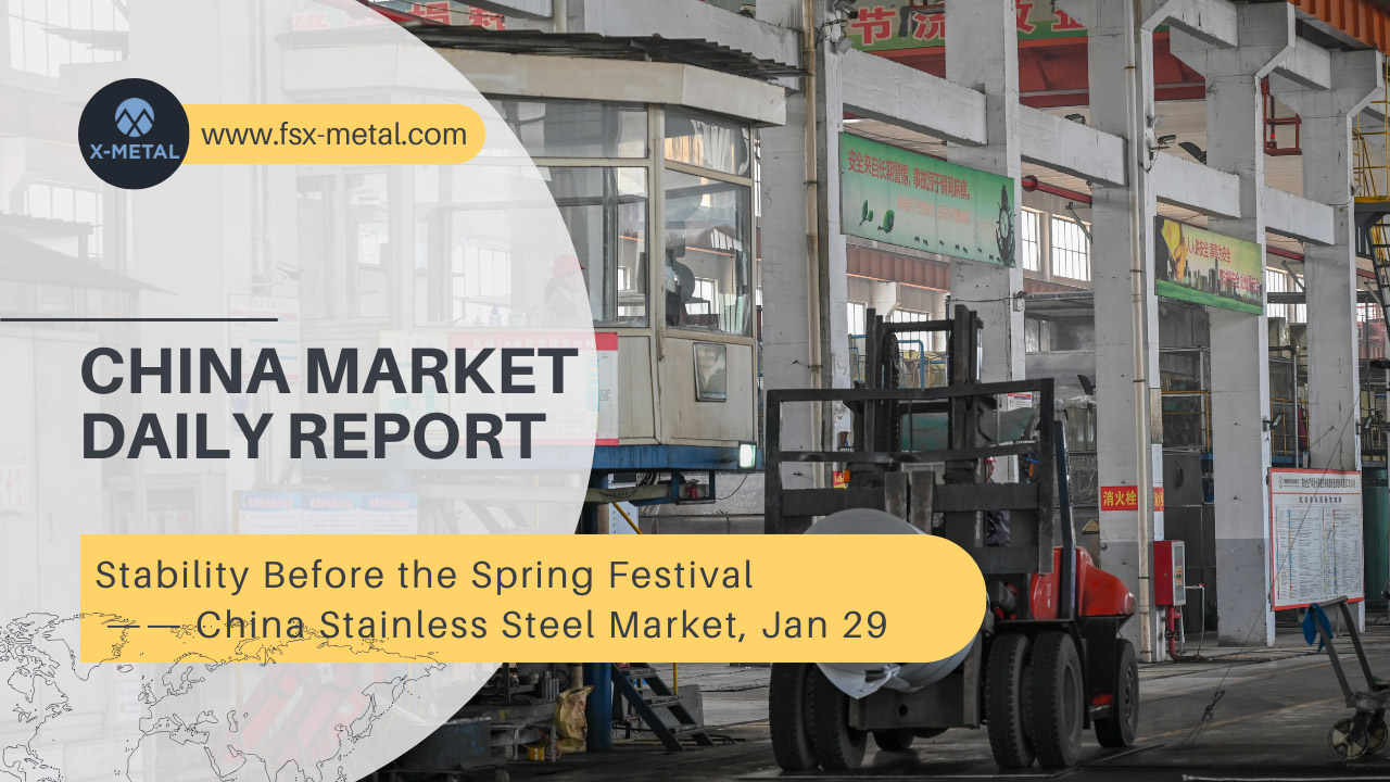 China Stainless Steel Market Update, January 29, 2024: Stability Before the Spring Festival